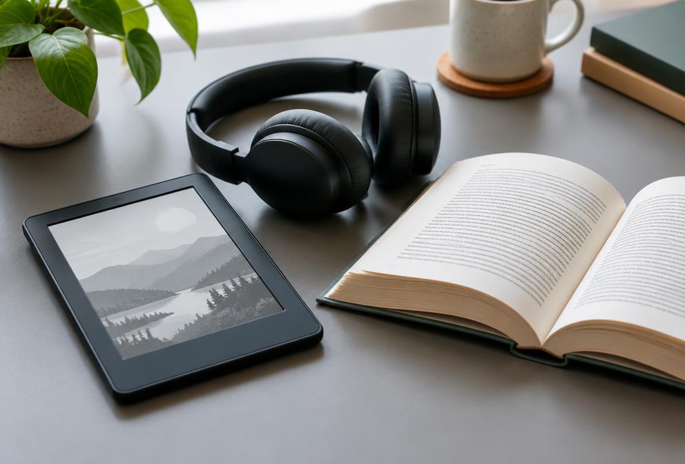 Capa da matéria: E-book, audiolivro ou impresso: qual formato escolher