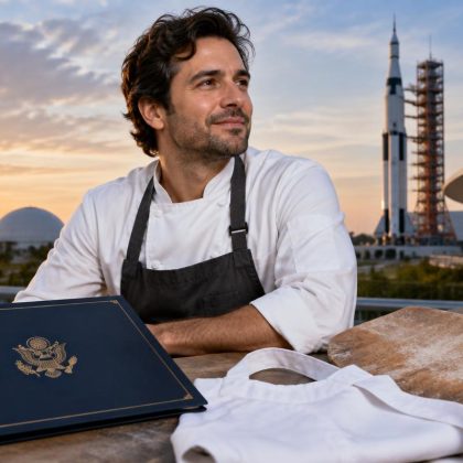 Capa da matéria: Gustavo Leão ganha cidadania americana em cerimônia na NASA