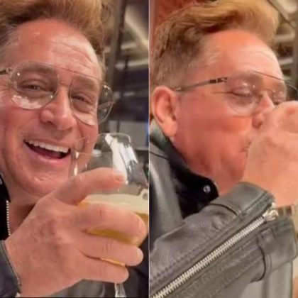 Leonardo celebra fim de abstinência e retoma consumo de álcool
