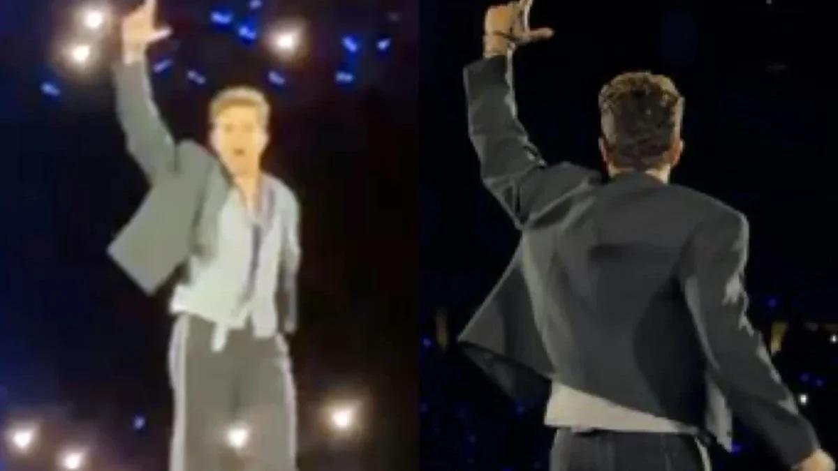 É 13? Luan Santana faz o L em show e internautas especulam apoio a Lula — Luan Santana faz gesto de "L" em show e agita redes sociais — Luan Santana faz gesto de "L" em show e agita redes sociais