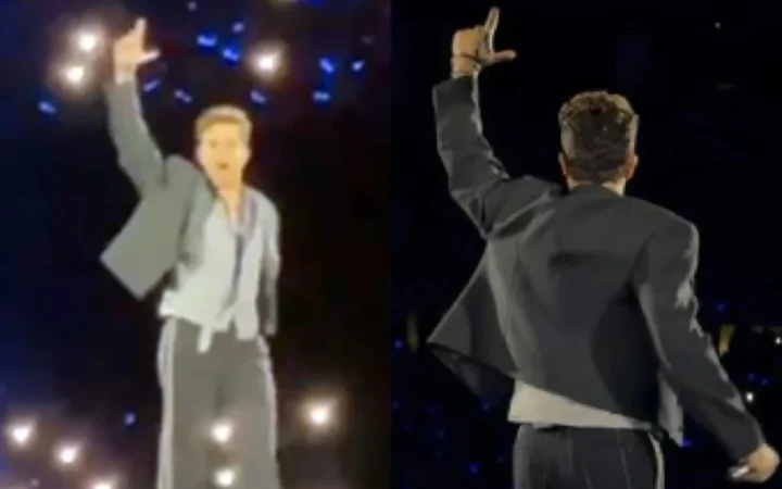 É 13? Luan Santana faz o L em show e internautas especulam apoio a Lula — Luan Santana faz gesto de "L" em show e agita redes sociais — Luan Santana faz gesto de "L" em show e agita redes sociais
